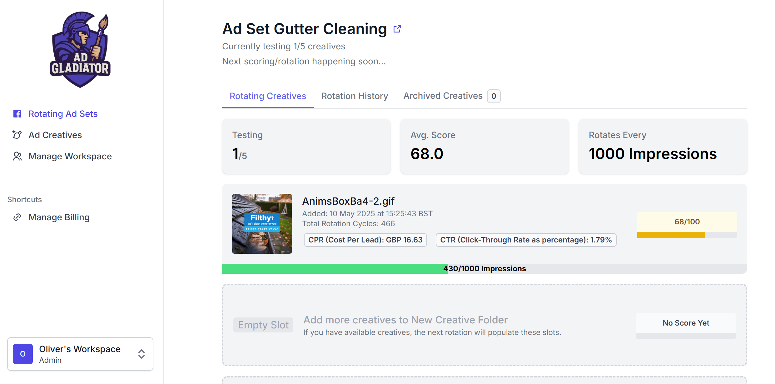 An Example Advert for Facebook